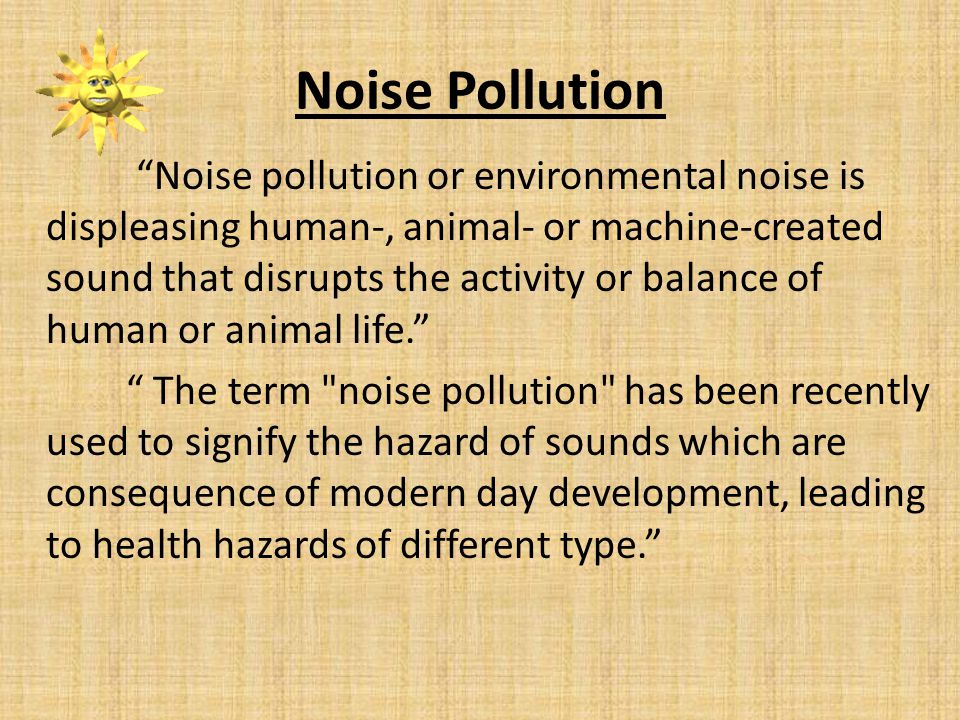 articles on noise pollution